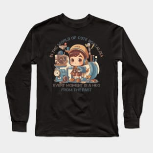 little boy with old things Long Sleeve T-Shirt